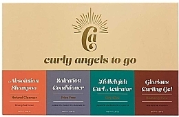 Набор по уходу за волосами - Curly Angels To Go Kit (shm/100ml + cond/100ml + activator/100ml + gel/100ml) — фото N1