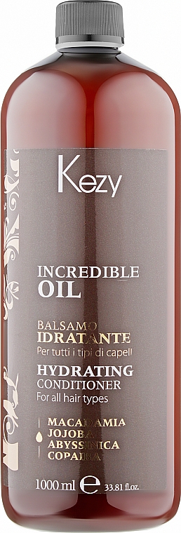 Кондиціонер для волосся "Зволожувальний" - Kezy Incredible Oil Hydrating Conditioner — фото N1