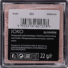 Матирующая рассыпчатая пудра с эффектом сияния - Joko Mattifying Illuminating Loose Powder  — фото N2