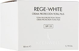 Парфумерія, косметика Захисний крем - Keenwell Rege-White Total Protection Plus Cream SPF 25+