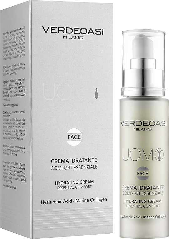 Зволожувальний крем, основний догляд для обличчя - Verdeoasi Hydrating Cream Essential Comfort — фото N2