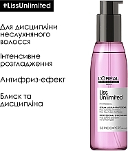 Разглаживающее масло для непослушных волос - L'Oreal Professionnel Serie Expert Liss Unlimited Blow-Dry Oil — фото N3