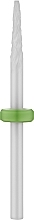 Парфумерія, косметика Насадка для фрезера керамічна (С) зелена, Conical Shape 3/32 - Vizavi Professional