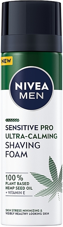 Набір - NIVEA Men Hemp Sensation Ultra Calming Kit (aft/sh/balm/100ml + sh/foam/200ml + f/cr/75ml) — фото N3