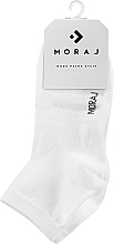 Женские хлопковые носки "Casual Line", 4 пары, белые - Moraj — фото N1