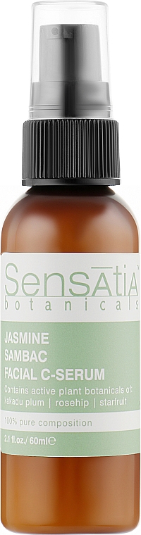 Крем-сироватка для обличчя з вітаміном С "Жасмин Самбак" - Sensatia Botanicals Jasmine Sambac Facial C-Serum