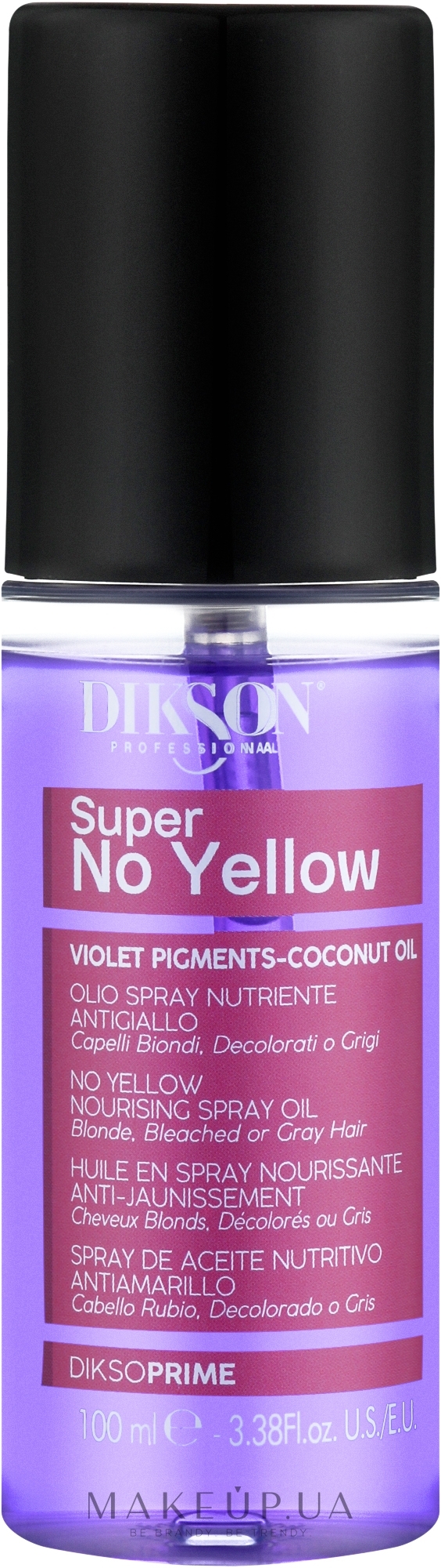 Олія для нейтралізації жовтизни волосся - Dikson Super No-Yellow Oil — фото 100ml