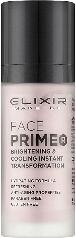 Праймер для лица - Elixir Make-up Face Primer Brightening & Cooling Instant Transformation — фото N1