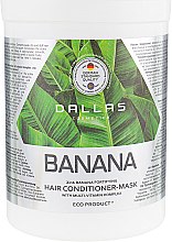 Маска-кондиціонер 2 в 1 для зміцнення волосся з екстрактом банана - Dallas Cosmetics Banana Mask — фото N3
