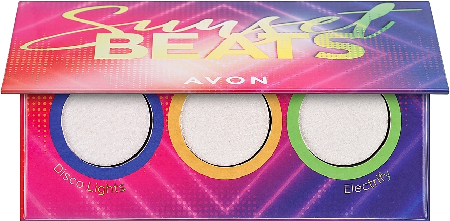Палетка глітерів для макіяжу очей - Avon Sunset Beats — фото N1