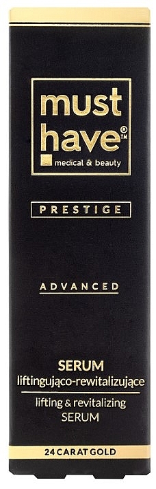 Освітлювальна ліфтинг-сироватка на основі 24-каратного золота - MustHave Prestige Advanced Serum — фото N3