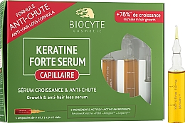 Сыворотка против выпадения волос со стимуляцией роста - Biocyte Keratine Forte Serum Anti-Chute — фото N1
