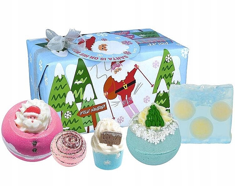Набор, 5 продуктов - Bomb Cosmetics Santa's Coming Bath Gift Set — фото N1