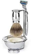 Духи, Парфюмерия, косметика Набор для бритья - Edwin Jagger Chatsworth Barley 4 Piece Mach3 Set Best Badger