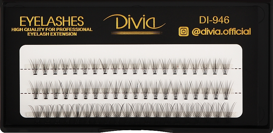 Пучковые ресницы в кассете - Divia MIX