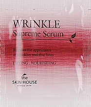 Парфумерія, косметика Живильна сироватка з женьшенем - The Skin House Wrinkle Supreme Serum (пробник)