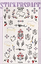 Духи, Парфюмерия, косметика Дизайнерские наклейки для ногтей "Vilna (mini)" - StickersSpace