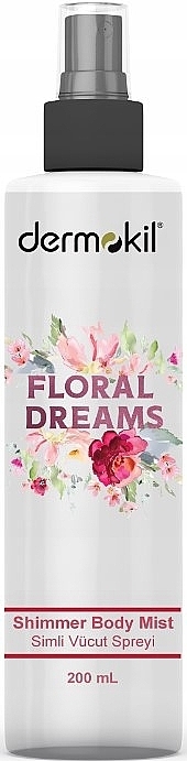 Міст для тіла з шимером "Квіткові мрії" - Dermokil Shimmer Body Mist Floral Dreams — фото N1