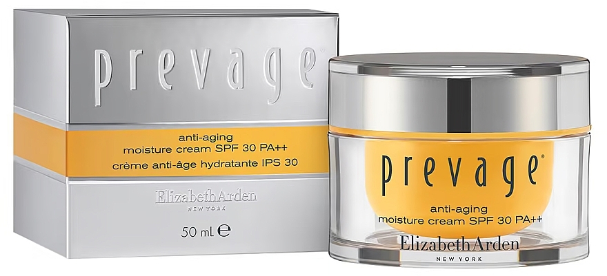 Антивіковий зволожуючий крем захищає від сонця - Elizabeth Arden Prevage Anti-aging Moisture Cream Broad Spectrum Sunscreen SPF 30 — фото N4