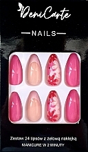 Духи, Парфюмерия, косметика Типсы миндаль, 24 шт - Deni Carte Nails 9980