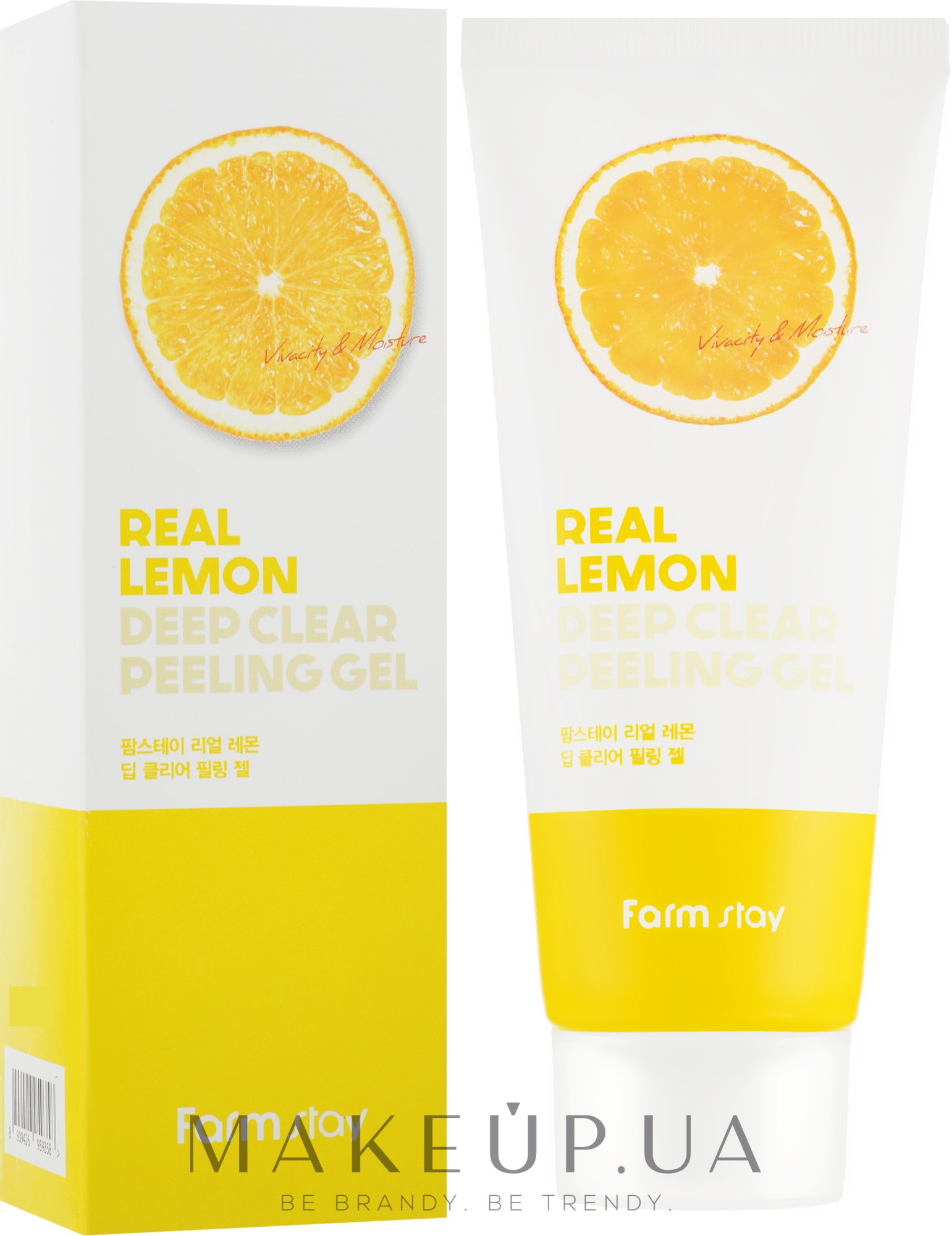 Глибоко очищувальний пілінг-гель для обличчя - FarmStay Real Lemon Deep Clear Peeling Gel — фото 100ml