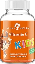 Духи, Парфюмерия, косметика Пищевая добавка "Витамин С" для детей, 30 жевательных пастилок - Apnas Natural Kids