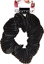 Резинка для волосся, 417617, чорна - Glamour — фото N1