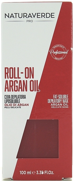 Віск для депіляції в картриджі - Naturaverde Pro Argan Oil Roll-On Fat Soluble Depilatory Wax — фото N1
