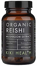 Органічний екстракт гриба рейші  - Kiki Health Organic Reishi Mushroom Extract 400mg — фото N1