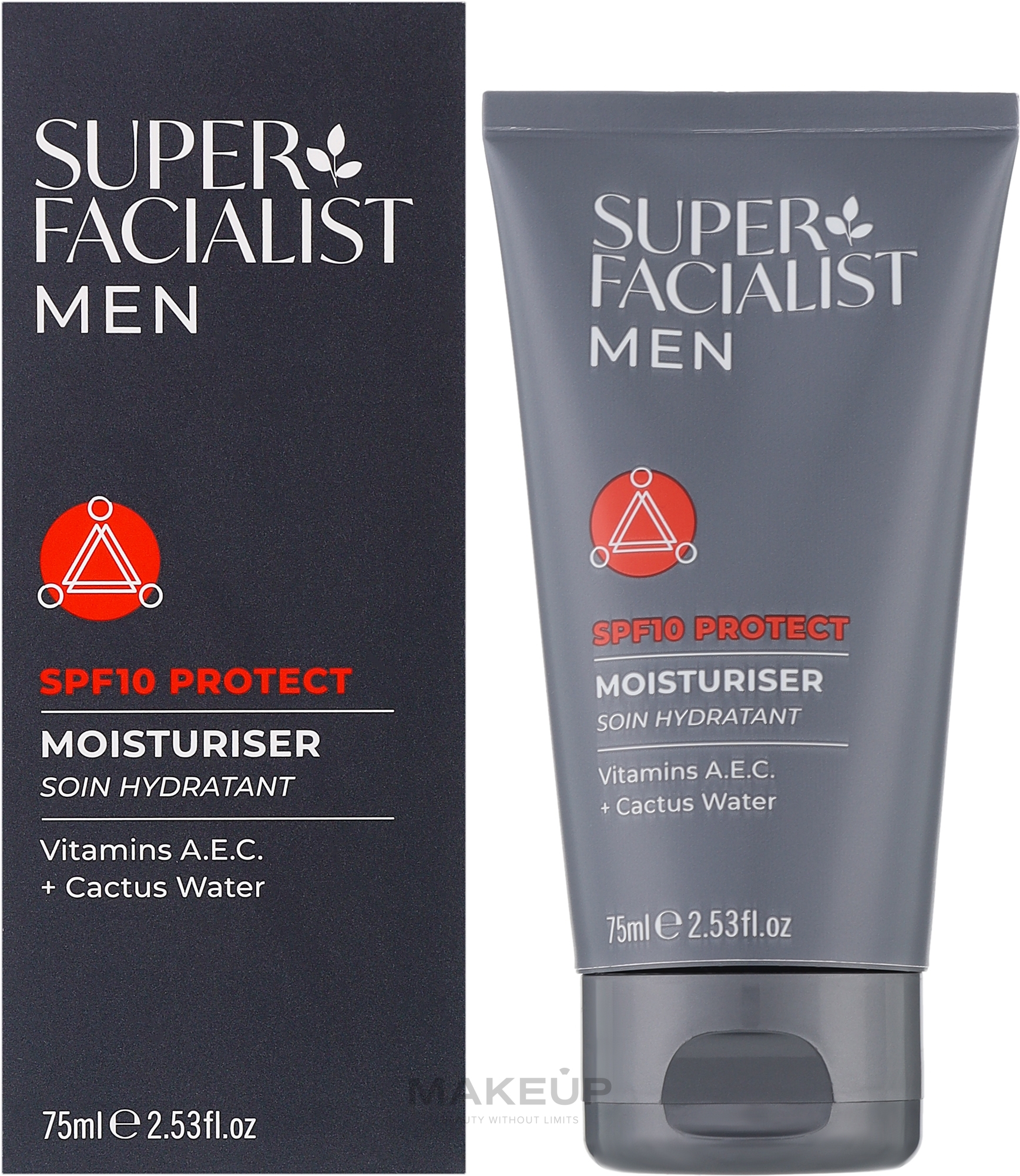 Увлажняющий дневной крем с SPF10 для лица мужчин - Super Facialist For Men Protect Moisturiser SPF10 — фото 75ml