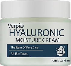 Парфумерія, косметика Зволожувальний крем з гіалуроновою кислотою для сухої шкіри обличчя - Verpia Hyaluronic Moisture Face Cream