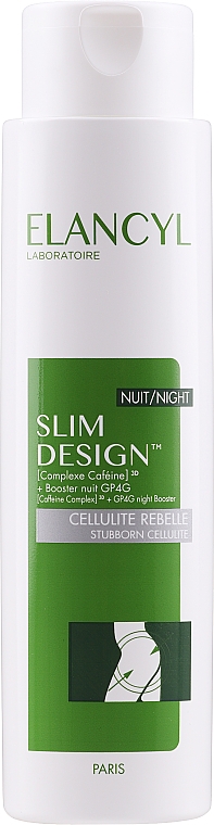 Нічний протицелюлітний концентрат кофеїн 3D-комплекс - Elancyl Slim Design Night Stubborn Cellulite — фото N1