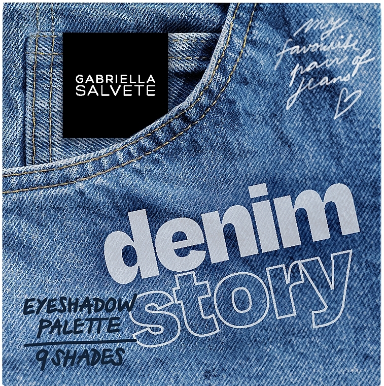 Палетка теней для век - Gabriella Salvete Denim Story Eyeshadow Palette  — фото N2