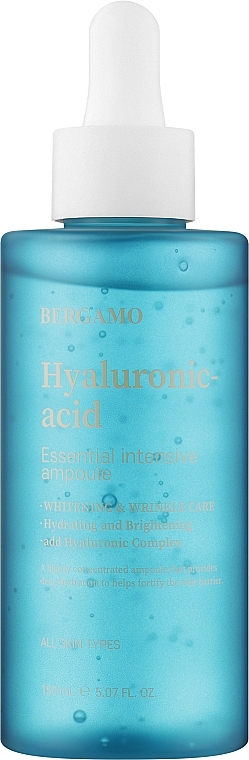 Сыворотка для лица с гиалуроновой кислотой - Bergamo Hyaluronic Acid Essential Intensive Ampoule  — фото N1
