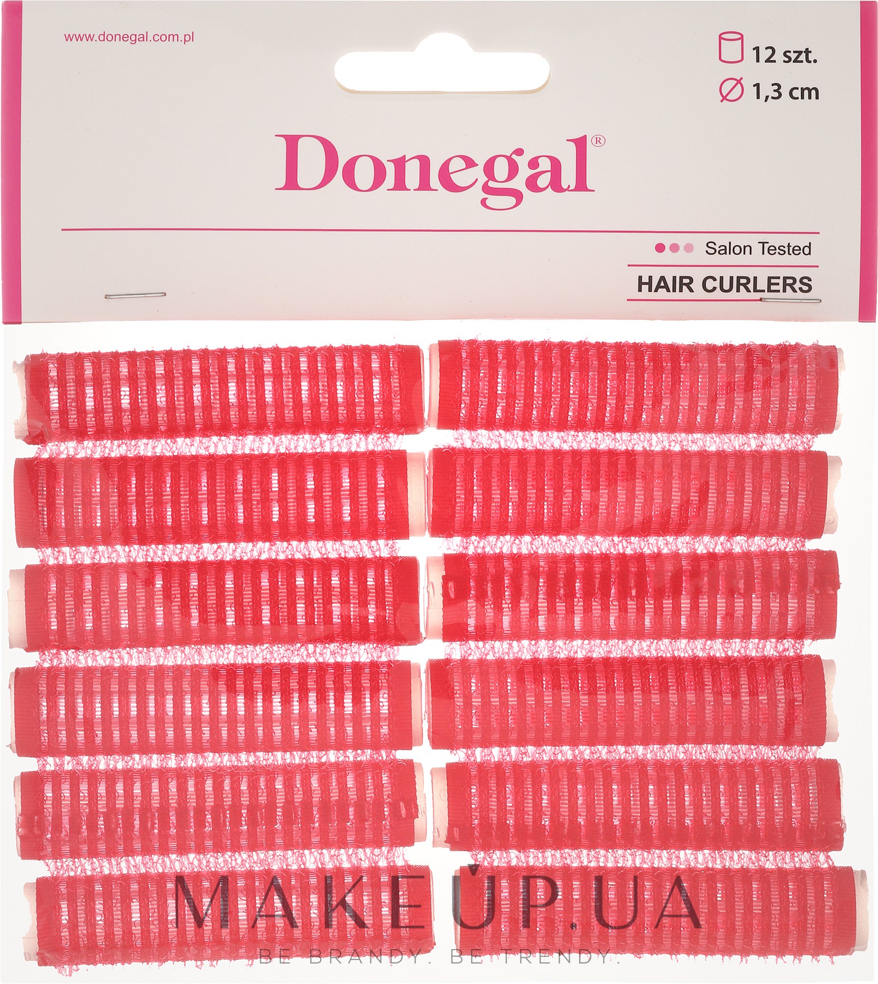 Бігуді з липучкою, 13 мм, 12 шт. - Donegal Hair Curlers — фото 12шт