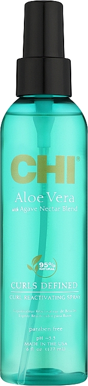 Спрей для возрождения кудрей - CHI Aloe Vera Curl Reactivating Spray — фото N1