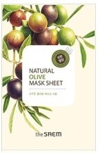 Парфумерія, косметика Маска тканинна для обличчя - The Saem Natural Olive Mask Sheet