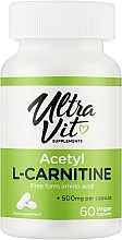 Харчова добавка в капсулах - UltraVit Acetyl-L-Carnitine — фото N1