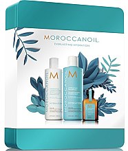 Духи, Парфюмерия, косметика Подарочный набор "Увлажнение" - MoroccanOil Everlasting Hydration (shm/250ml + cond/250ml + oil/25ml)