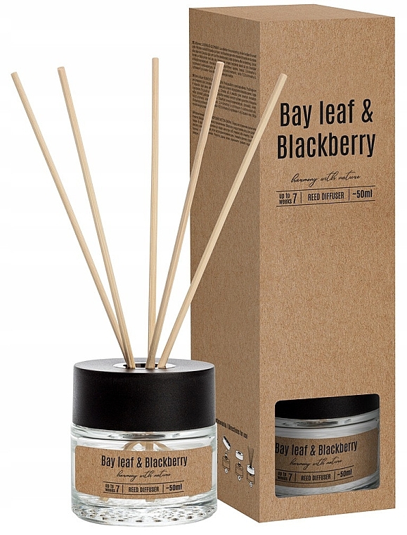 Аромадиффузор "Лавровый лист и ежевика" - Bispol Bay Leaf & Blackberry Reed Diffuser — фото N1