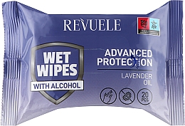 Вологі серветки з ефірною олією лаванди - Revuele Advanced Protection Wet Wipes Lavender Oil — фото N1