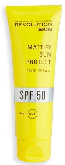 Матувальний сонцезахисний крем для обличчя - Revolution Skin SPF 50 Mattify Sun Protect Face Cream — фото N1