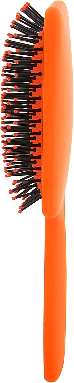Щітка для волосся масажна прямокутна, помаранчева - Titania — фото N2