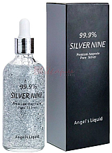 Сыворотка для лица с чистым серебром - Dizao Angel's Liquid 99.9% Silver Nine Premium Ampoule Pure Silver — фото N1