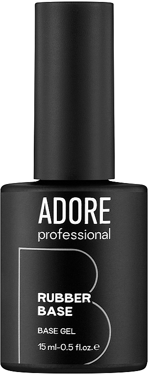 Каучукова база для нігтів, із пензликом - Adore Professional Rubber Base — фото N1