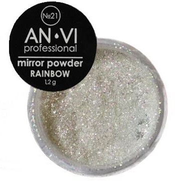 Зеркальная пудра для ногтей - AN-VI Professional Rainbow Mirror Powder — фото N1