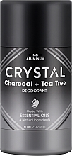 Дезодорант, обогащенный магнием "Древесный уголь + Чайное дерево" - Crystal Magnesium Enriched Deodorant Charcoal + Tea Tree — фото N1