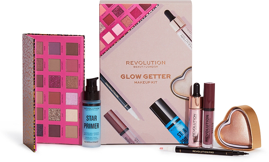 Набір, 6 продуктів - Makeup Revolution Glow Getter Makeup Kit — фото N1