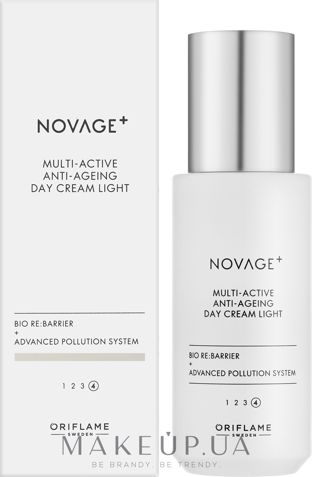 Легкий мультиактивный дневной крем для лица - Oriflame Novage+ Multi-Active Anti-Ageing Day Cream Light — фото 50ml