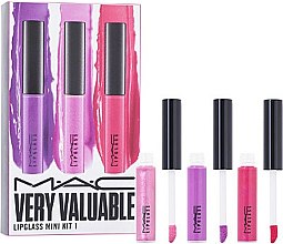 Духи, Парфюмерия, косметика Набор - MACVery Valuable LipGlass Mini Kit 1 (3xlipgloss/2.4ml)